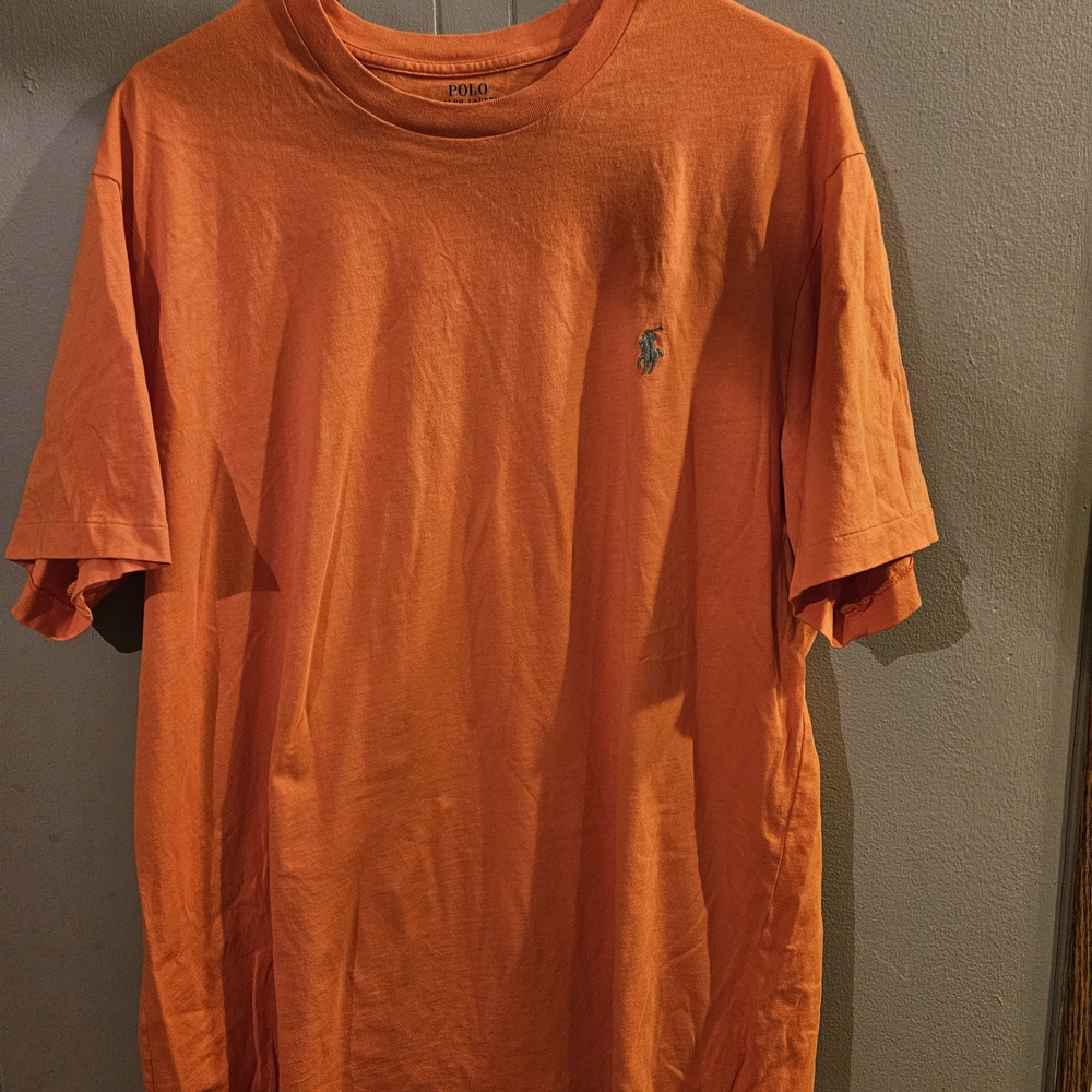 Ralph Lauren Men's Bright Orange Tee